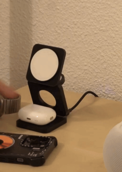 Cargador Inalámbrico 3 en 1 Plegable Magnético