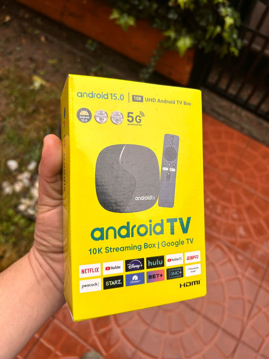 Android TV Box 4K UHD | Android 15.0 | 5G WiFi | 128GB