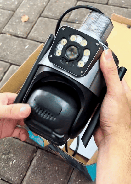 Cámara Doble Lente con IA, Visión Nocturna en Color